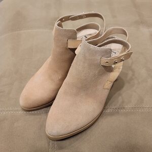Anthropologie Suede Latigo Jazz Ankle Booties - Sz 7M US
